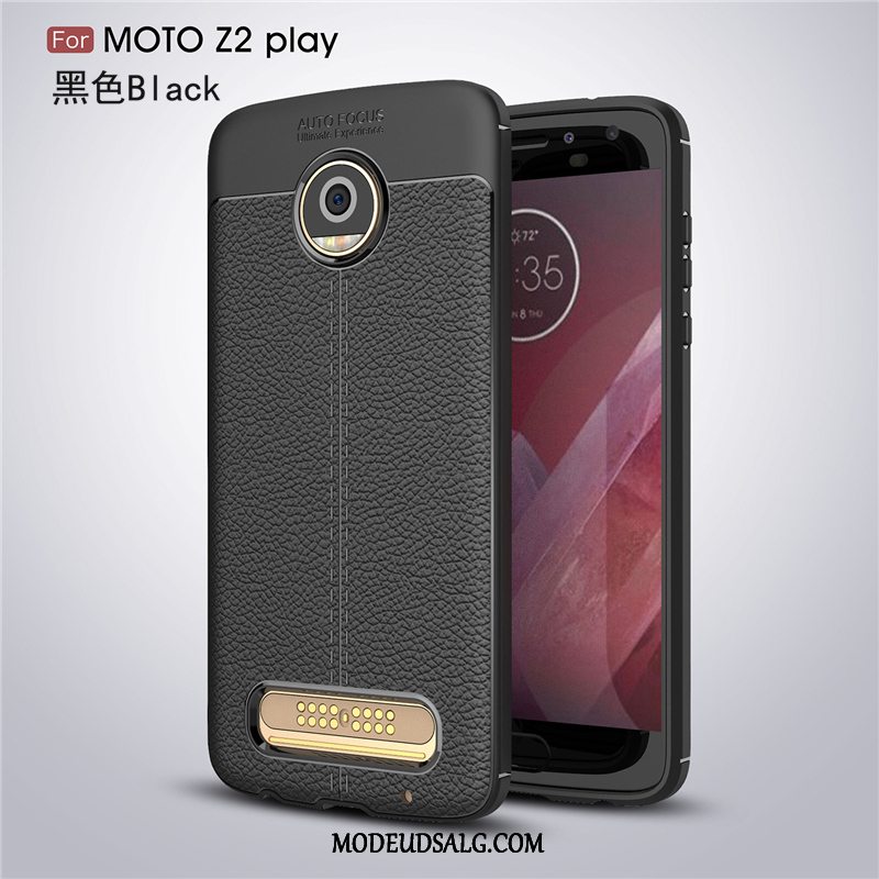 Moto Z2 Play Etui Silikone Business Trend Grå Blød