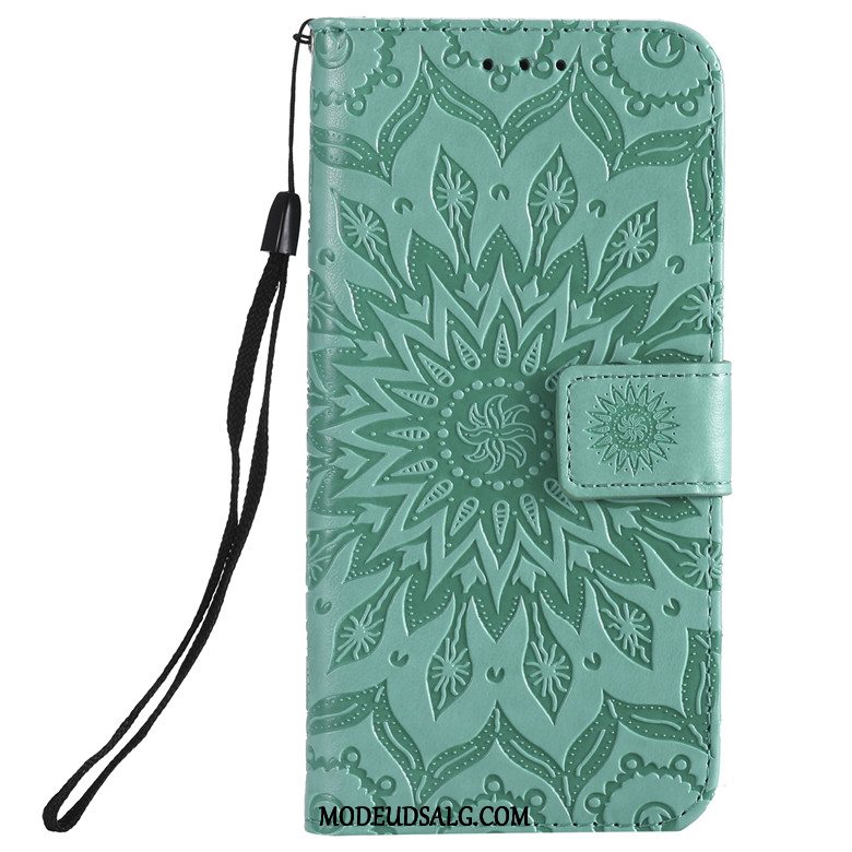 Moto Z3 Play Etui Blød Sol Clamshell Grøn Blomster