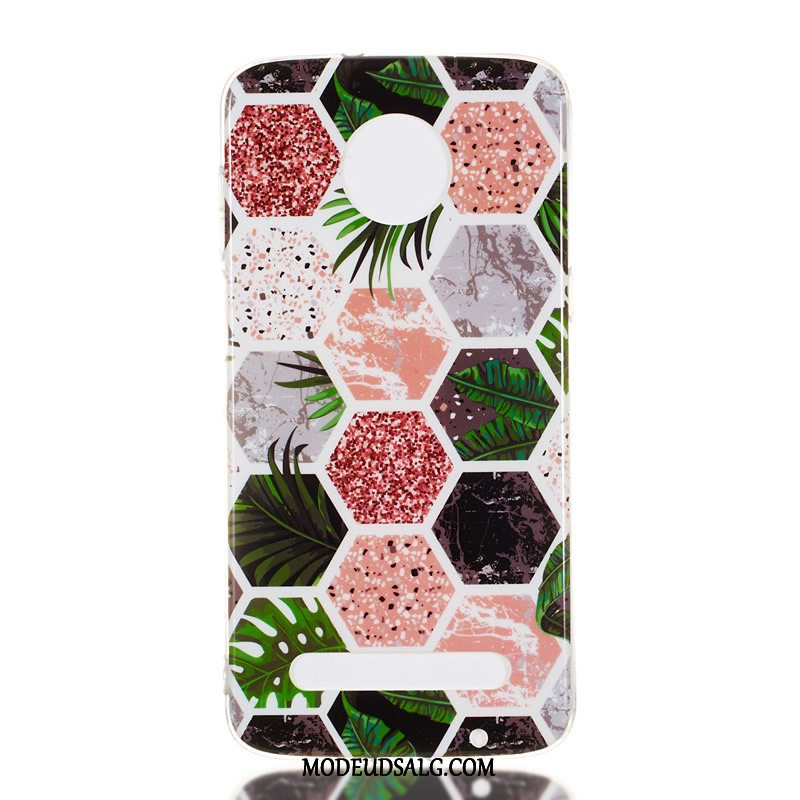 Moto Z3 Play Etui / Cover Beskyttelse Farve Pu Stor