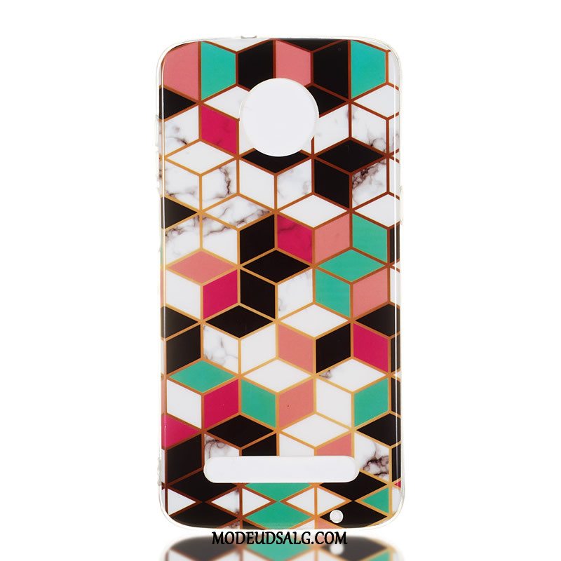 Moto Z3 Play Etui / Cover Beskyttelse Farve Pu Stor