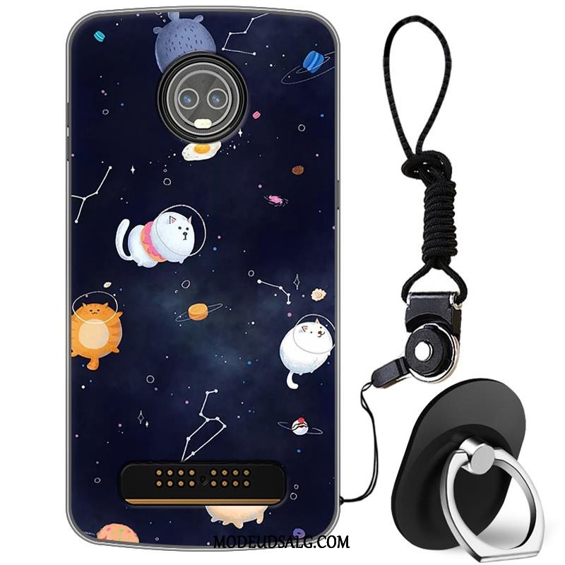 Moto Z3 Play Etui / Cover Hvid Kunst Beskyttelse Frisk