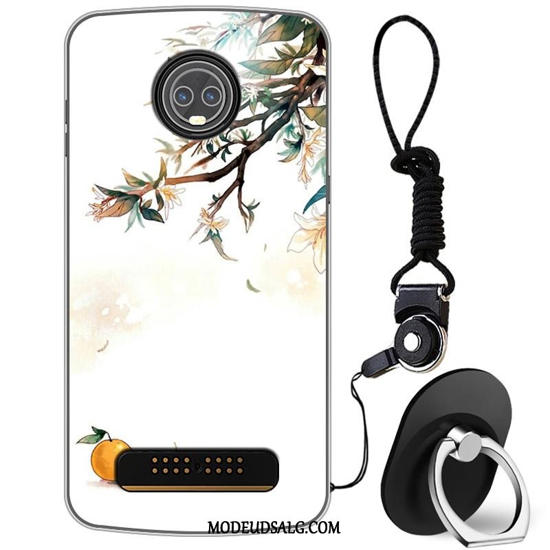 Moto Z3 Play Etui / Cover Hvid Kunst Beskyttelse Frisk