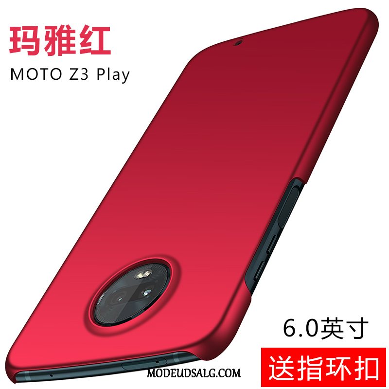 Moto Z3 Play Etui / Cover Simple Let Tynd Lyserød Hemming