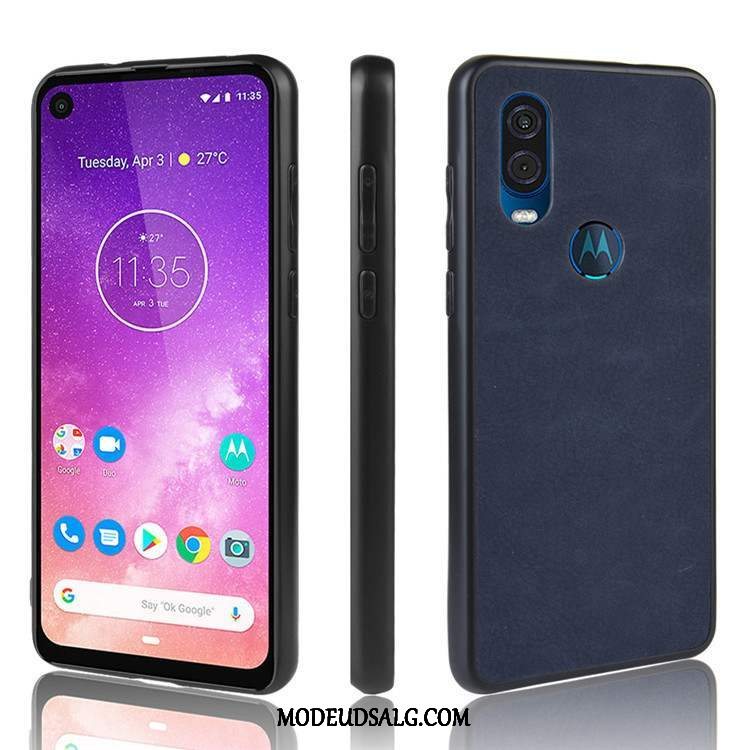 Motorola One Vision Etui Beskyttelse Sort Cover Anti-fald