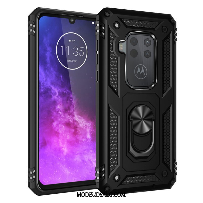 Motorola One Zoom Etui / Cover Alt Inklusive Support Rød Magnetisk Bil