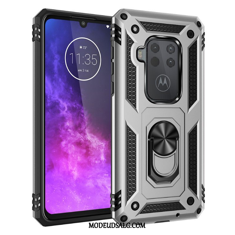 Motorola One Zoom Etui / Cover Alt Inklusive Support Rød Magnetisk Bil