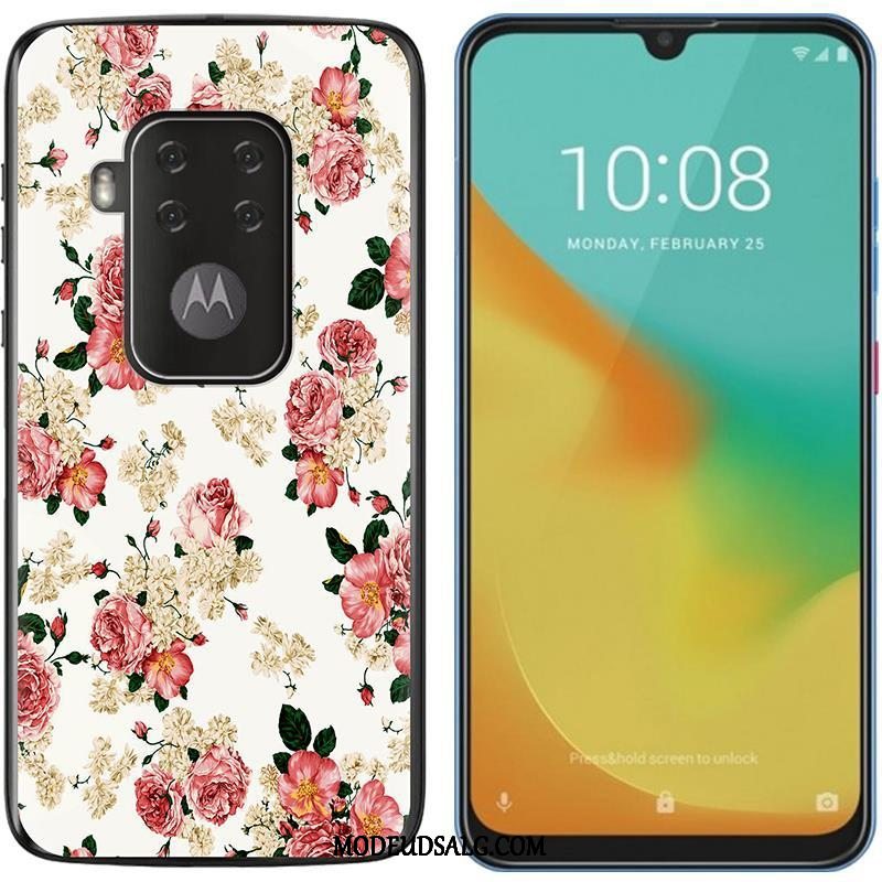 Motorola One Zoom Etui Lilla Salg Cover Blød Klud