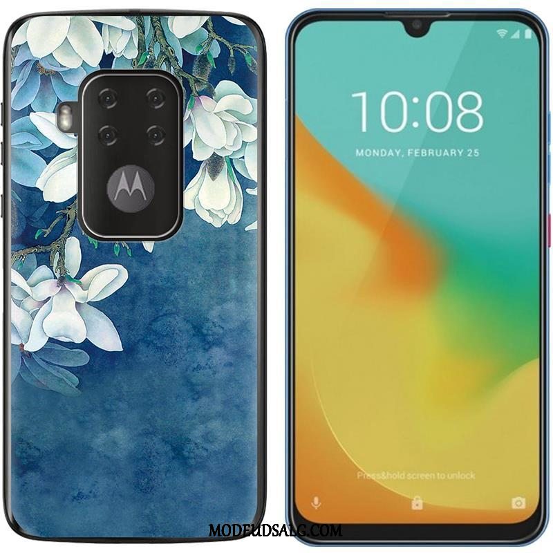 Motorola One Zoom Etui Lilla Salg Cover Blød Klud