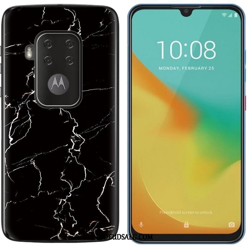 Motorola One Zoom Etui Lilla Salg Cover Blød Klud