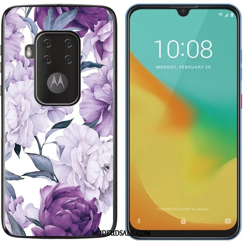 Motorola One Zoom Etui Lilla Salg Cover Blød Klud