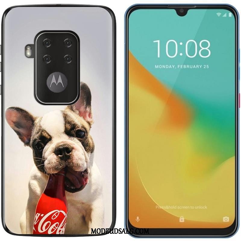 Motorola One Zoom Etui Lilla Salg Cover Blød Klud