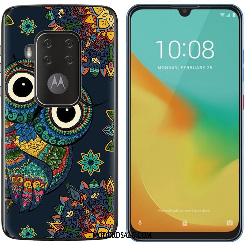 Motorola One Zoom Etui Lilla Salg Cover Blød Klud