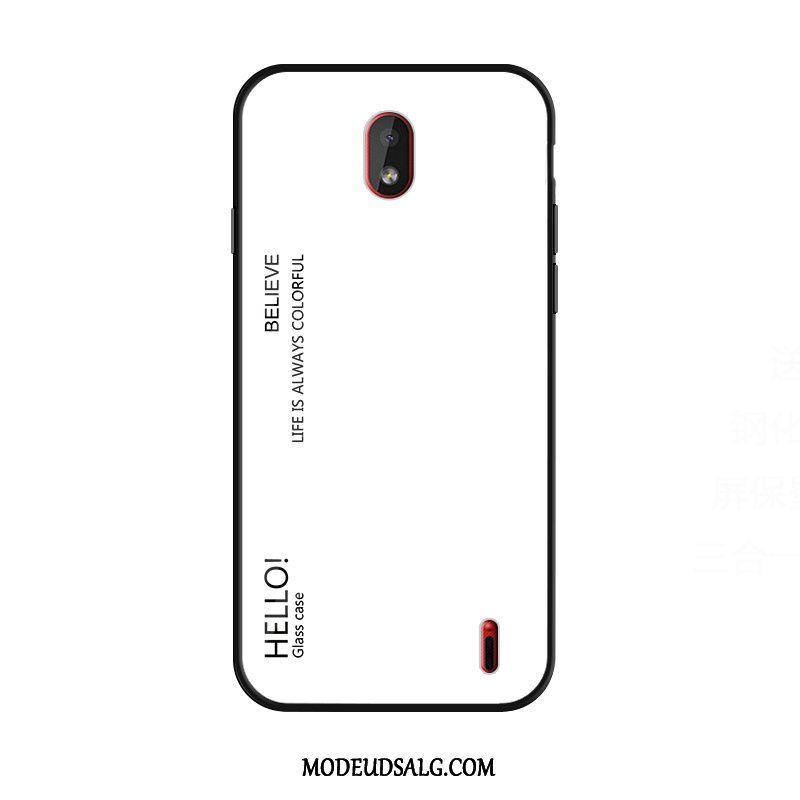 Nokia 1 Plus Etui Membrane Beskyttelse Silikone Cover Hvid