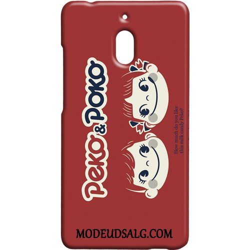 Nokia 2.1 Etui / Cover Nubuck Cartoon Kreativ Lilla