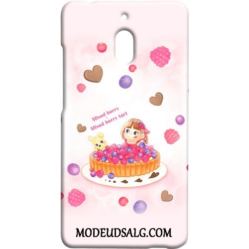 Nokia 2.1 Etui / Cover Nubuck Cartoon Kreativ Lilla