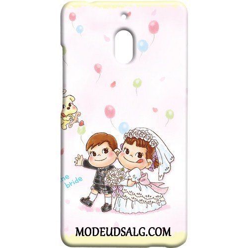 Nokia 2.1 Etui / Cover Nubuck Cartoon Kreativ Lilla