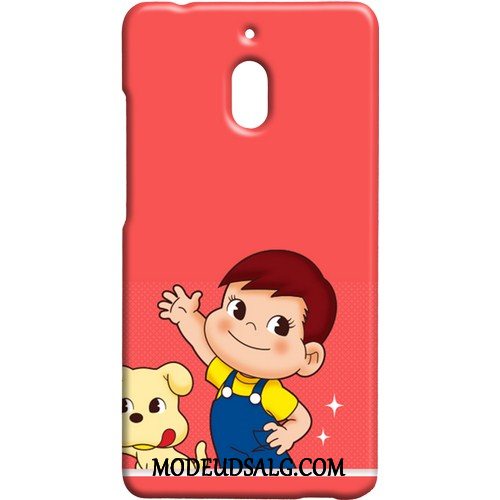 Nokia 2.1 Etui / Cover Nubuck Cartoon Kreativ Lilla