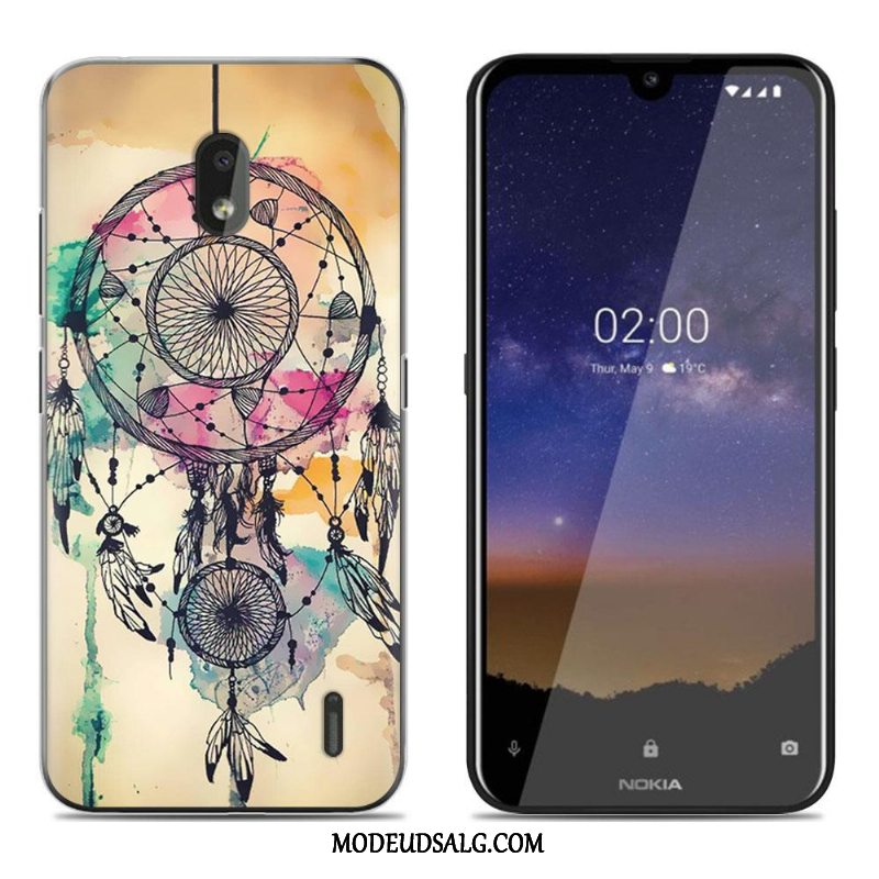 Nokia 2.2 Etui Anti-fald Gennemsigtig Cartoon Beskyttelse Lyserød