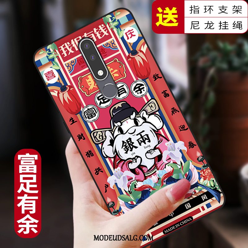 Nokia 3.1 Etui / Cover Cartoon Lyserød Silikone Beskyttelse Af Personlighed