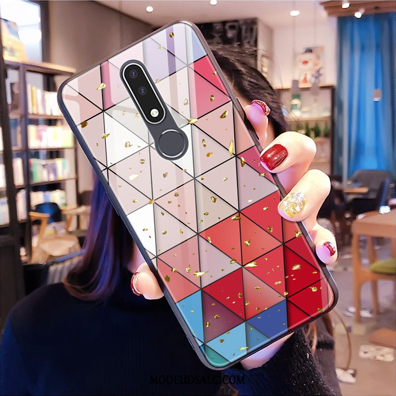 Nokia 3.1 Etui Glas Af Personlighed Net Red Rød Alt Inklusive