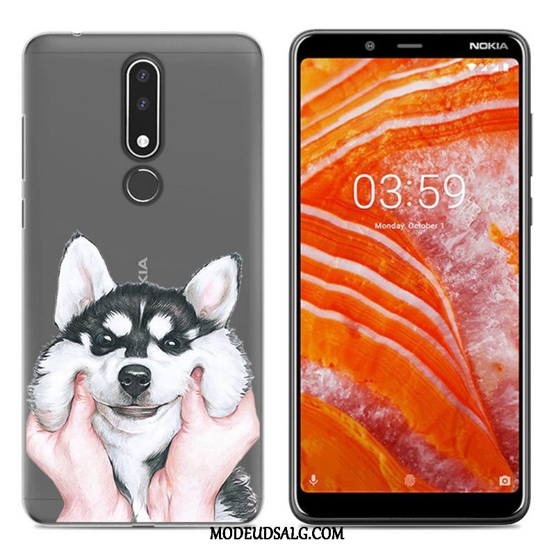 Nokia 3.1 Plus Etui Blød Ny Grøn Cartoon Cover