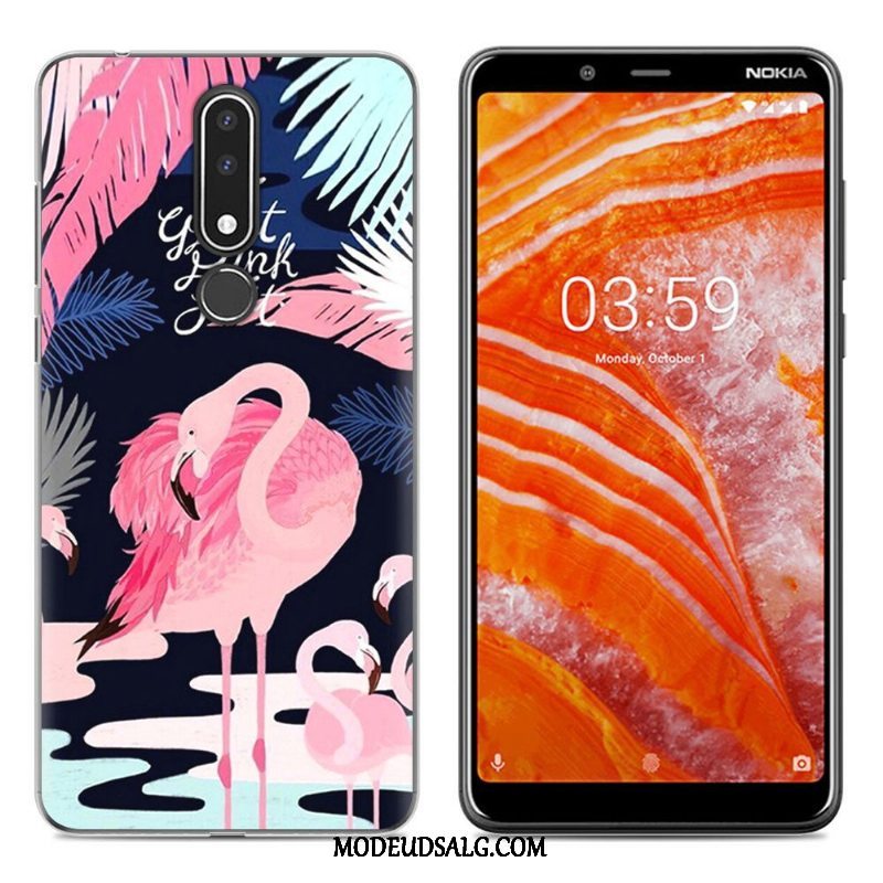 Nokia 3.1 Plus Etui Blød Ny Grøn Cartoon Cover