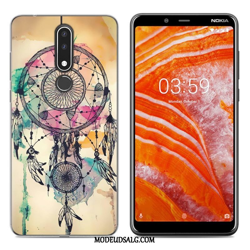 Nokia 3.1 Plus Etui Blød Ny Grøn Cartoon Cover