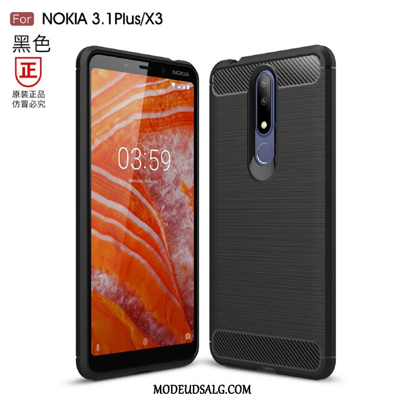 Nokia 3.1 Plus Etui Business Anti-fald Beskyttelse Cover Silikone