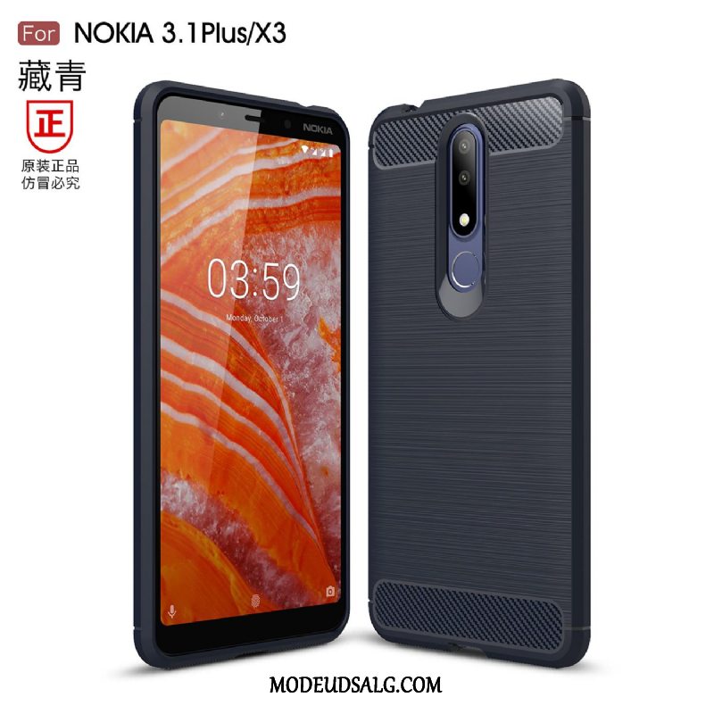 Nokia 3.1 Plus Etui Business Anti-fald Beskyttelse Cover Silikone