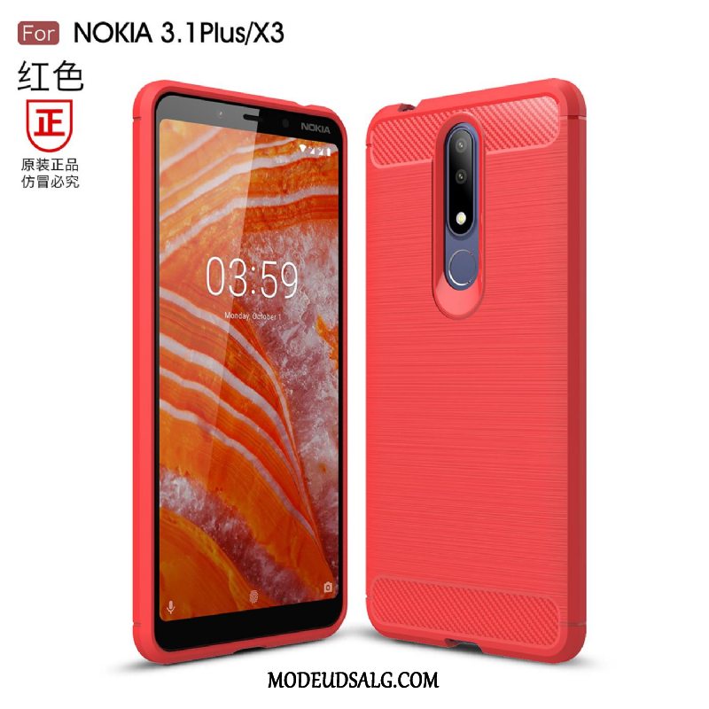 Nokia 3.1 Plus Etui Business Anti-fald Beskyttelse Cover Silikone