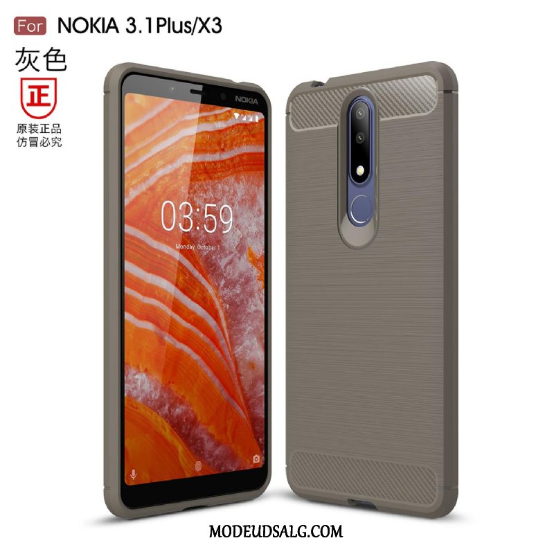 Nokia 3.1 Plus Etui Business Anti-fald Beskyttelse Cover Silikone