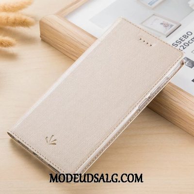 Nokia 3.1 Plus Etui / Cover Blå Folio Kort Mønster Klud