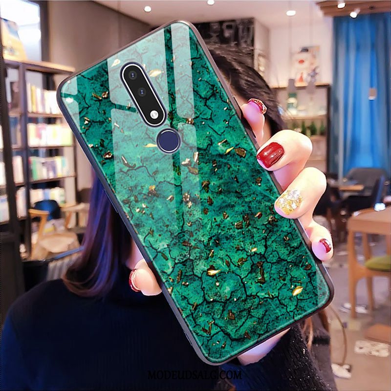 Nokia 3.1 Plus Etui / Cover Glas Beskyttelse Alt Inklusive Grøn