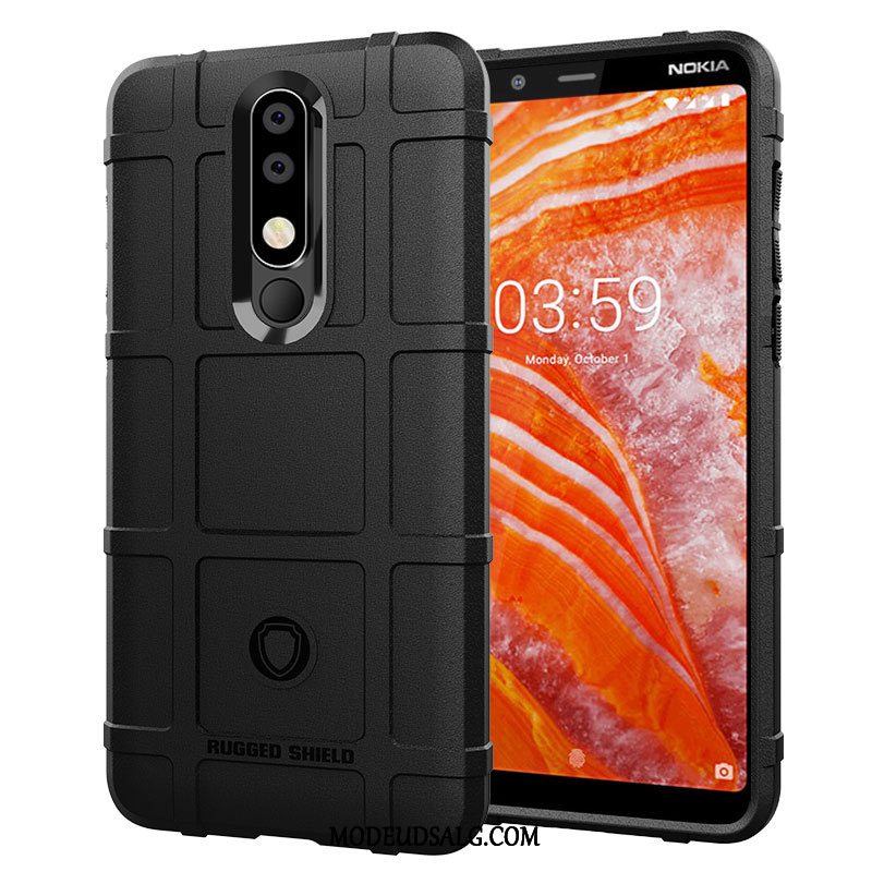 Nokia 3.1 Plus Etui / Cover Grøn Anti-fald