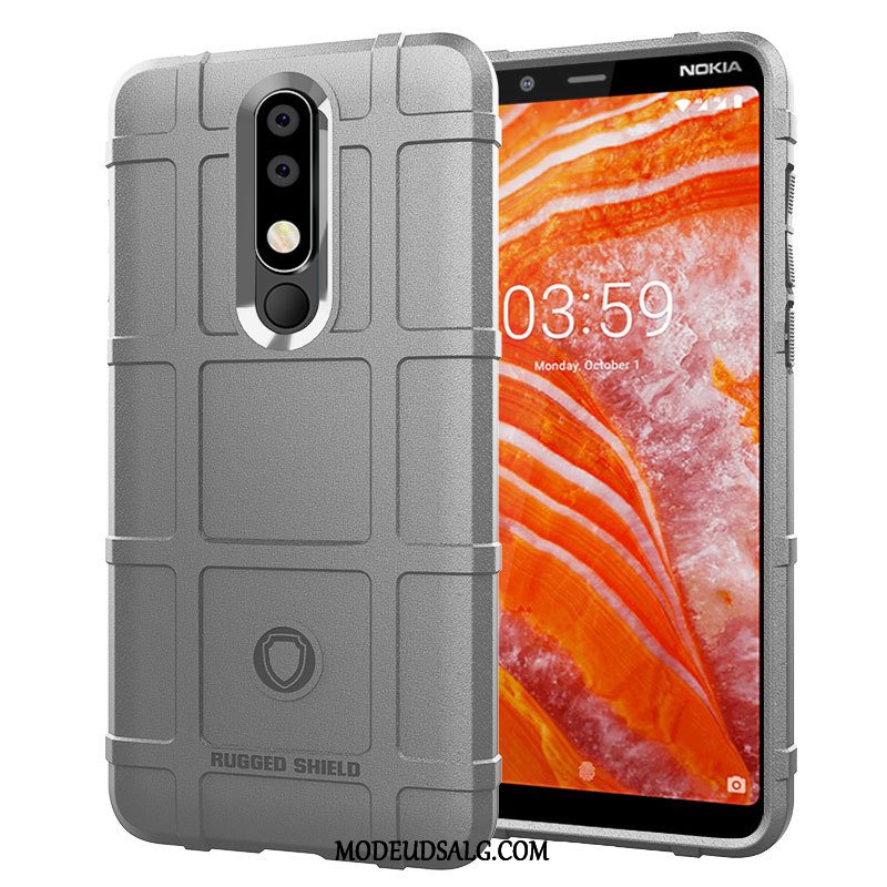 Nokia 3.1 Plus Etui / Cover Grøn Anti-fald