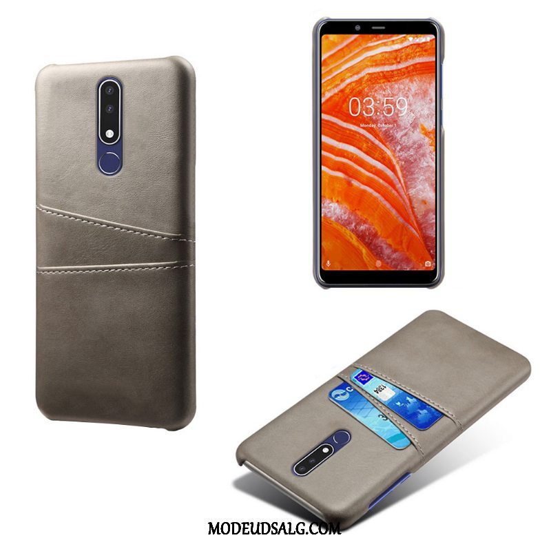 Nokia 3.1 Plus Etui / Cover Grøn Kort Beskyttelse