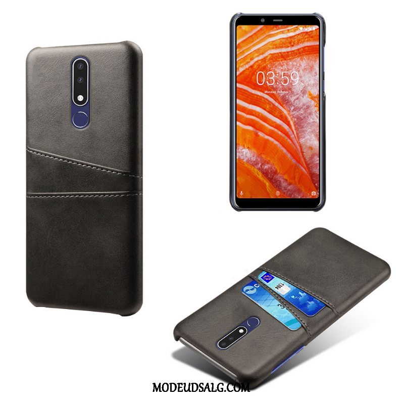 Nokia 3.1 Plus Etui / Cover Grøn Kort Beskyttelse