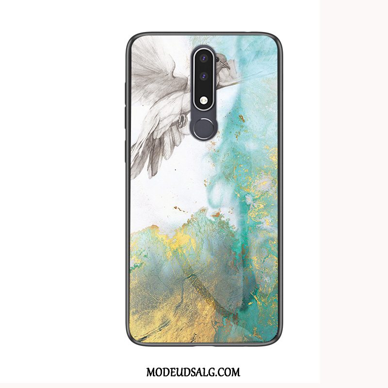 Nokia 3.1 Plus Etui / Cover Membrane Anti-fald Blød Hærdet Glas