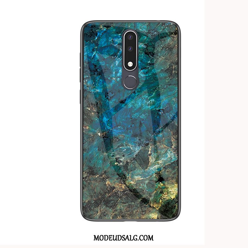 Nokia 3.1 Plus Etui / Cover Membrane Anti-fald Blød Hærdet Glas