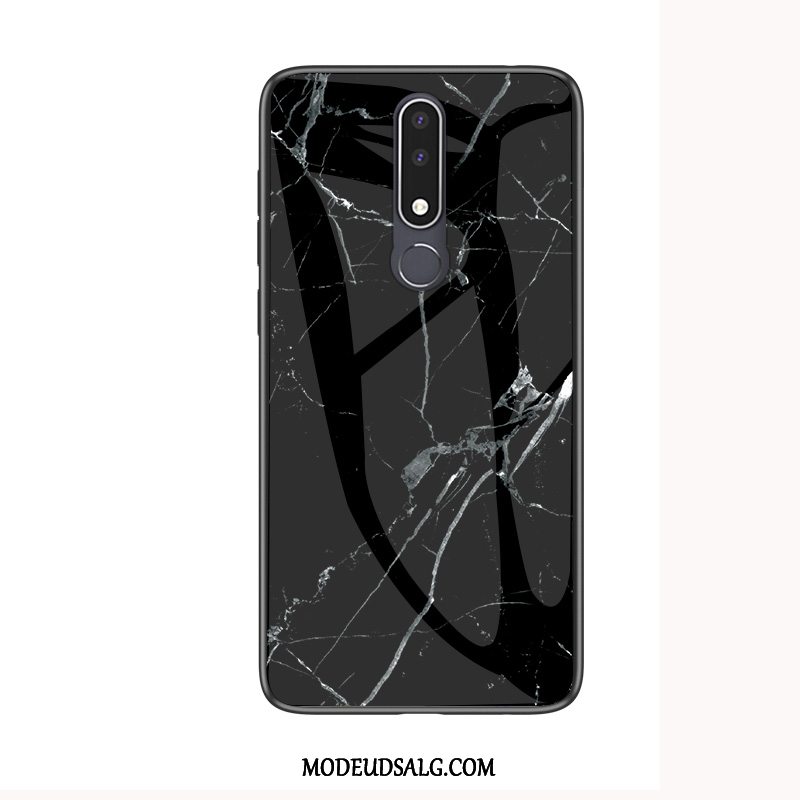 Nokia 3.1 Plus Etui / Cover Membrane Anti-fald Blød Hærdet Glas