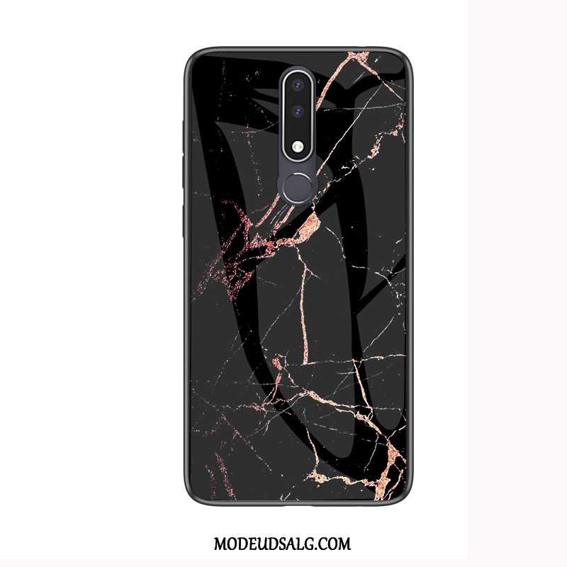 Nokia 3.1 Plus Etui / Cover Membrane Anti-fald Blød Hærdet Glas