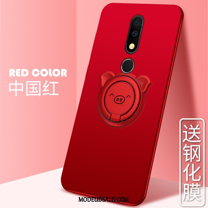 Nokia 3.1 Plus Etui Cover Net Red Ny Anti-fald Trend