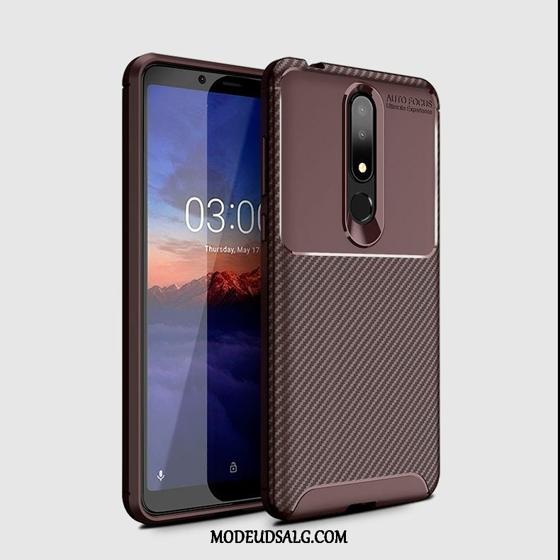 Nokia 3.1 Plus Etui / Cover Silikone Blød Anti-fald Beskyttelse