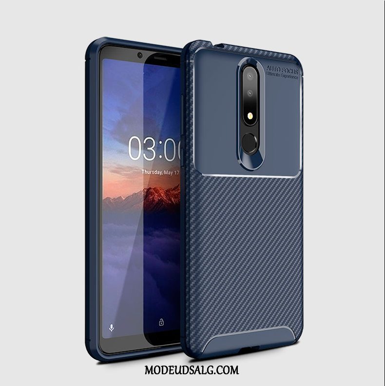 Nokia 3.1 Plus Etui Kreativ Silikone Cover Fiber Beskyttelse