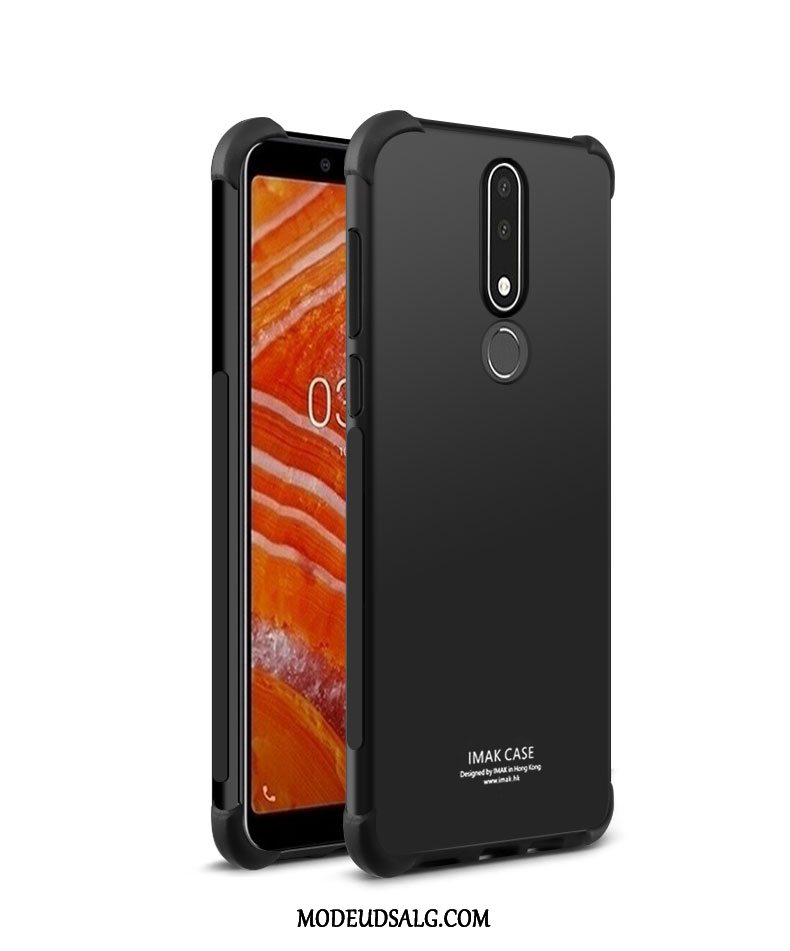 Nokia 3.1 Plus Etui Membrane Beskyttelse Anti-fald Gennemsigtig Cover