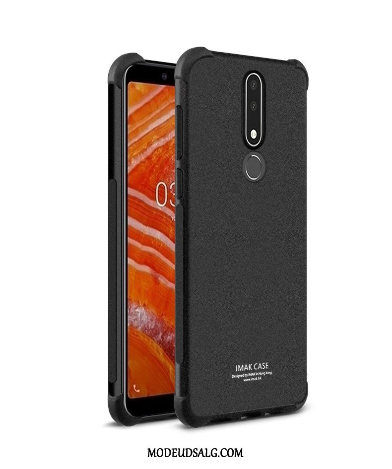 Nokia 3.1 Plus Etui Membrane Beskyttelse Anti-fald Gennemsigtig Cover