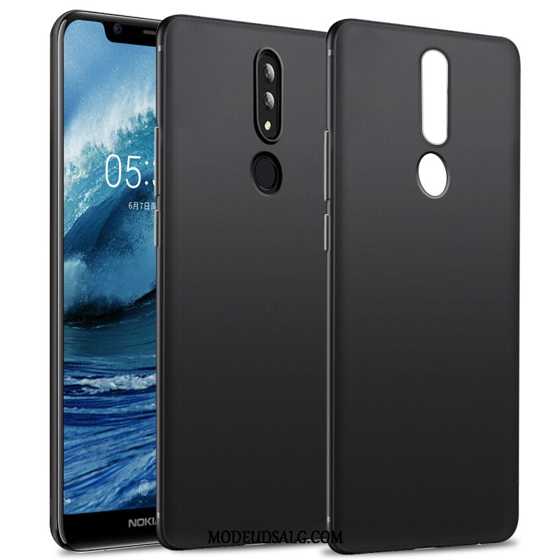 Nokia 3.1 Plus Etui Sort Alt Inklusive Cover Anti-fald Blød