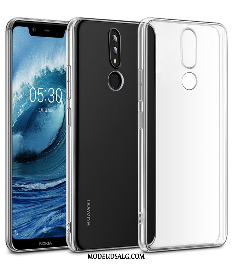 Nokia 3.1 Plus Etui Sort Alt Inklusive Cover Anti-fald Blød