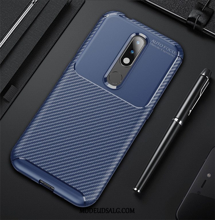 Nokia 4.2 Etui Anti-fald Fiber Simple Nubuck Sort