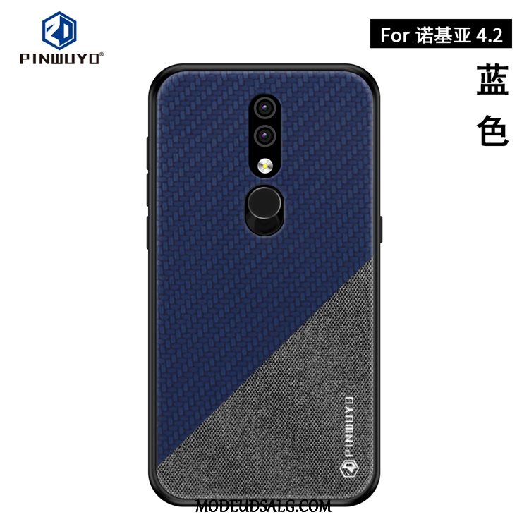 Nokia 4.2 Etui / Cover Alt Inklusive Silikone Nubuck Gul Anti-fald